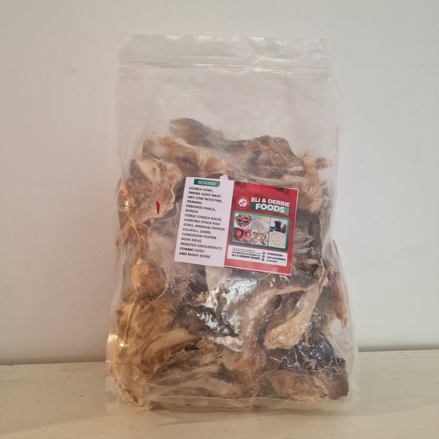 Premium Stock Fish Ear – Dried & Packaged | Nigerian Traditional Cooking Ingredient | Eli & Debbie Foods