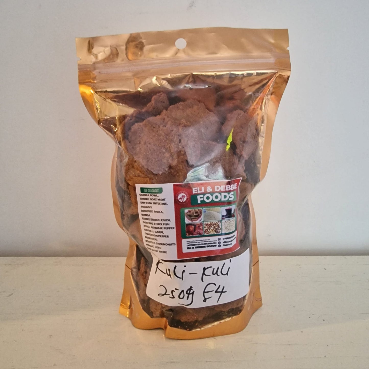 Kuli-Kuli – 250g – £4 – Authentic Nigerian Peanut Snack | Eli & Debbie Foods